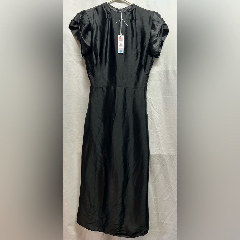 Vintage 1930’s black satin dress size small